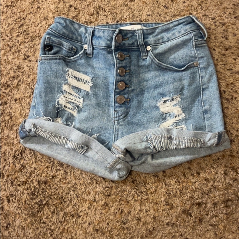 Distressed Denim Women Shorts